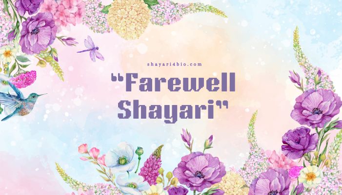 farewell shayari